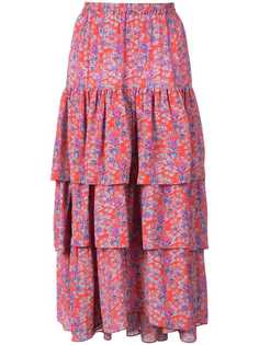 Figue ярусная юбка с цветочным принтом Frida