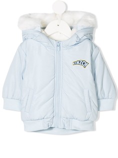 Kenzo Kids пуховик с нашивкой-тигром