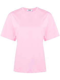 MSGM футболка с декорированным логотипом