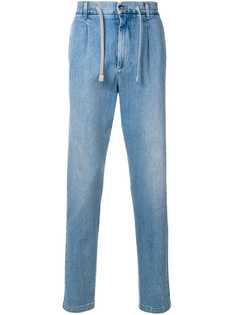 Eleventy джинсы со шнурком на талии