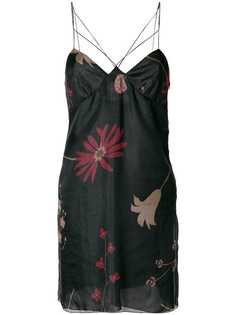 Giorgio Armani Vintage платье на бретельках с цветочным принтом