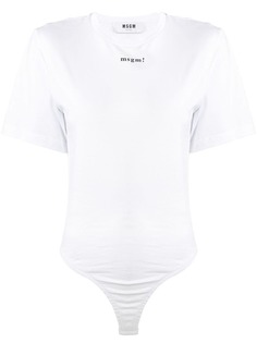 MSGM боди с принтом-логотипом