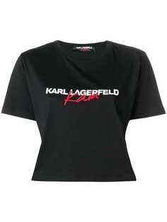 Karl Lagerfeld укороченная футболка Karl Lagerfeld X Kaia