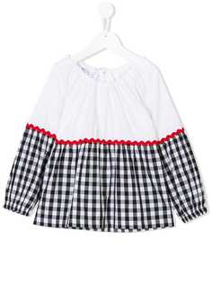 Piccola Ludo блузка с контрастной окантовкой