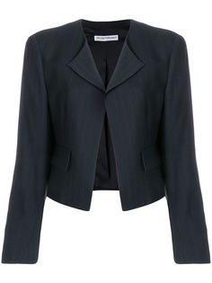 Giorgio Armani Vintage укороченный пиджак в тонкую полоску