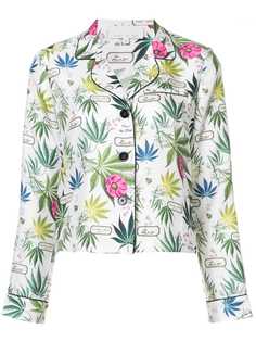 Fleur Du Mal рубашка в пижамном стиле с цветочным рисунком