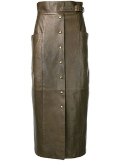 Alberta Ferretti юбка миди на пуговицах