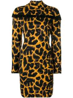 Versace Vintage облегающее платье Istante by Versace с принтом с бахромой