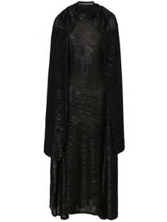 Y / Project платье с длинными рукавами и высоким воротником с пайетками