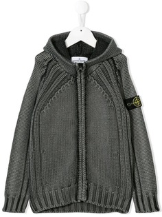 Stone Island Junior hooded knit jacket