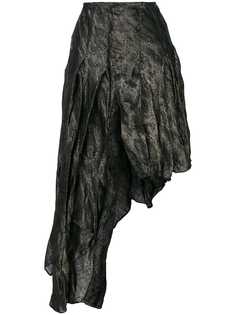 Romeo Gigli Vintage жаккардовая юбка асимметричного кроя