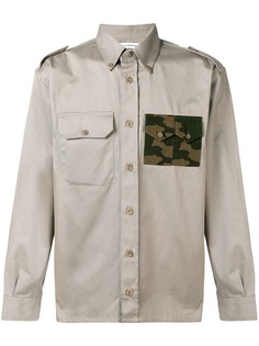 Gosha Rubchinskiy рубашка в стиле "милитари" с карманом с камуфляжным узором