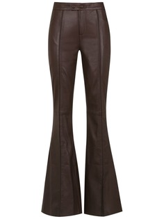 Tufi Duek leather flared trousers
