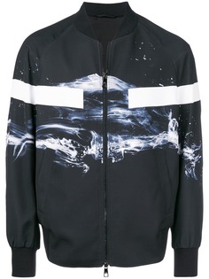 Neil Barrett куртка-бомбер с принтом