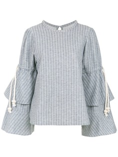 Framed Melange top