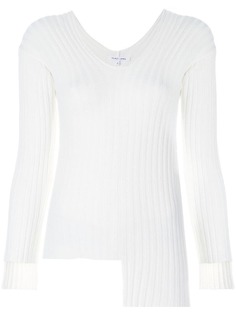 Helmut Lang асимметричный свитер в рубчик