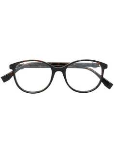 Fendi Eyewear очки в круглой оправе с логотипом
