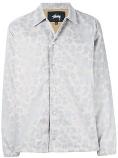 Stussy куртка-рубашка с леопардовым рисунком