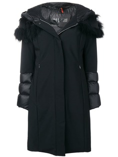 Rrd пальто с капюшоном с оторочкой мехом лисы