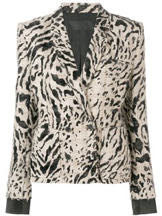 Haider Ackermann блейзер с леопардовым принтом