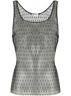 Saint Laurent прозрачный топ