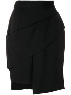 Versace Vintage короткая юбка асимметричного кроя
