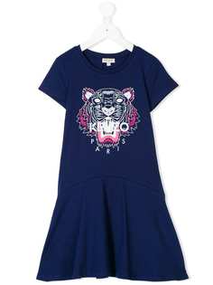 Kenzo Kids платье с принтом Tiger