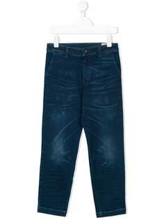 Diesel Kids джинсы узкого кроя с эффектом складок