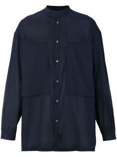 E. Tautz рубашка Lineman с узким воротником-стойкой