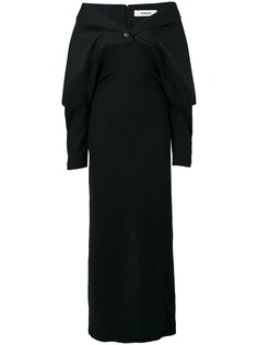 Chalayan платье с открытыми плечами