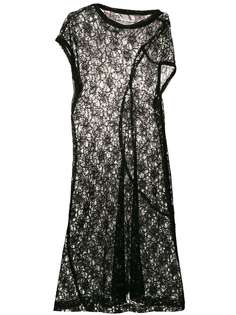 Comme Des Garçons Vintage кружевное платье асимметричного кроя