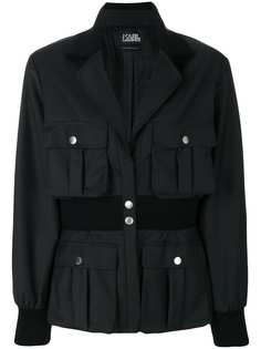 Karl Lagerfeld блейзер с ребристым поясом