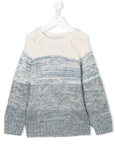 Stella Mccartney Kids вязаный свитер с эффектом омбре