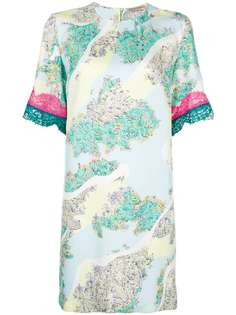 Emilio Pucci платье-футболка с кружевной вставкой