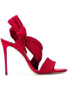 Casadei micro-pleated sandals