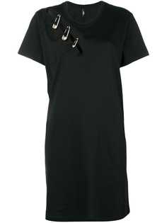 Versus платье-футболка с булавками
