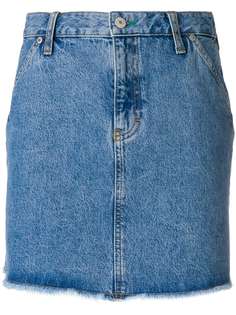 Tommy Jeans джинсовая юбка с необработанным краем