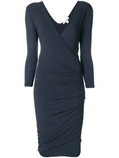 James Perse приталенное платье с запахом