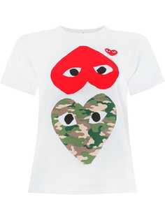 Comme Des Garçons Play футболка с сердцами