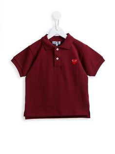 Comme Des Garçons Play Kids футболка-поло с заплаткой в виде сердца