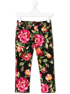 Dolce & Gabbana Kids джинсы с цветочным принтом