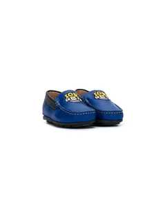 Iceberg Kids embroidered logo loafers
