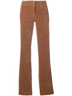 Luisa Cerano velvet flared trousers