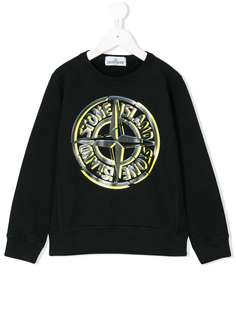 Stone Island Junior толстовка с принтом логотипа