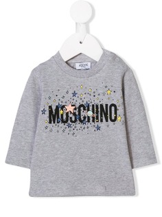 Moschino Kids толстовка с принтом