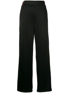 T By Alexander Wang расклешенные спортивные брюки