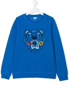 Kenzo Kids толстовка с вышивкой тигра