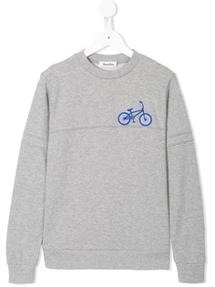Familiar bike embellished sweatshirt