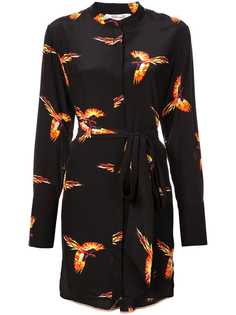 Dvf Diane Von Furstenberg платье-рубашка с принтом птиц