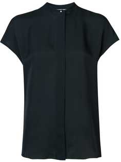 Vince рубашка с воротником-мандарин